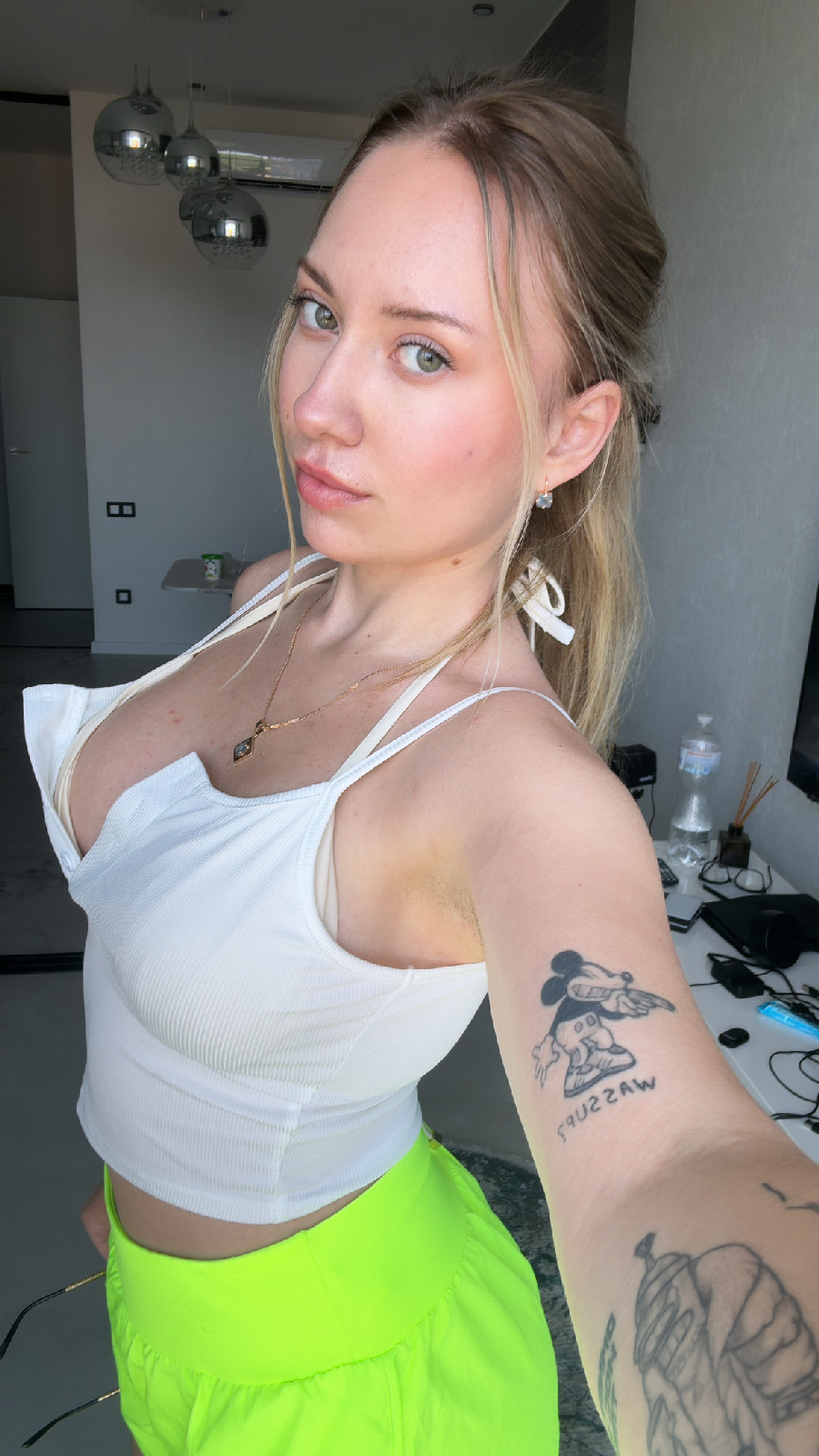 KateV in her underwear in Leipzig